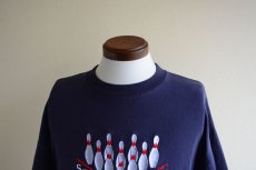 画像6: 1990s〜 STRIKE ZONE ボウリング刺繍Tシャツ　 表記XL  (6)