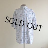 1990s BARN FLY ウエスタン柄コットンBDシャツ　 表記L 