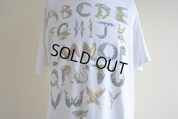 画像6: 1990s BIRD ALPHABET Tシャツ　 実寸L 