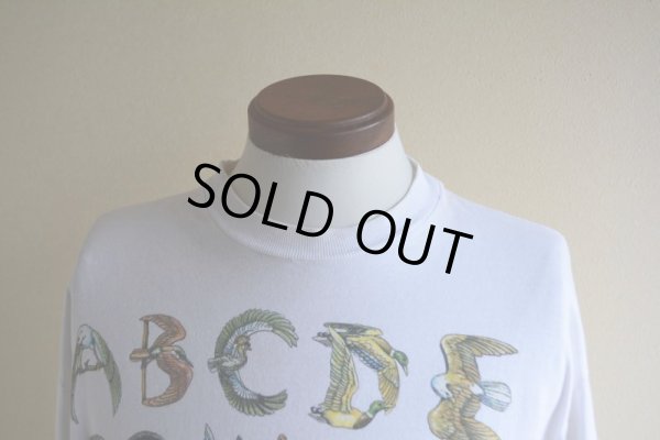 画像5: 1990s BIRD ALPHABET Tシャツ　 実寸L 