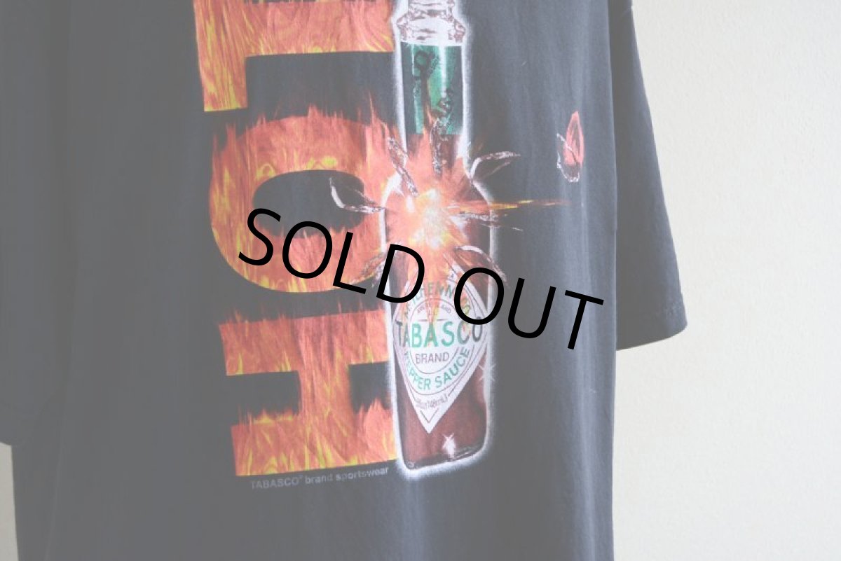 画像8: 1990-00s TABASCO HOTプリントTシャツ　 表記XL  (8)