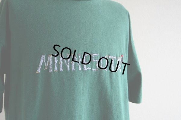 画像6: 1990s MINNESOTA 刺繍ロゴTシャツ  実寸L