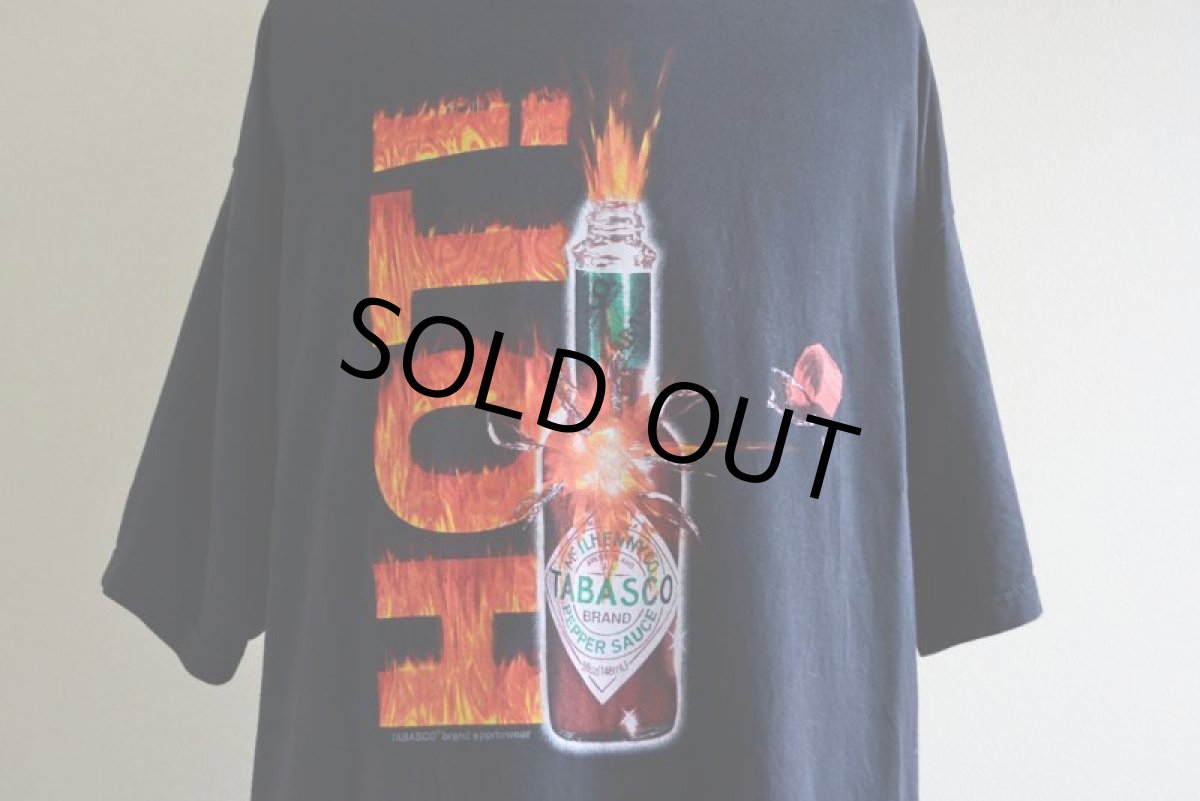 画像7: 1990-00s TABASCO HOTプリントTシャツ　 表記XL  (7)
