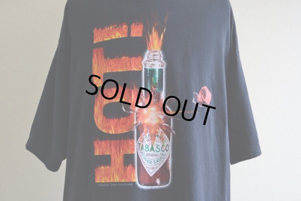 画像7: 1990-00s TABASCO HOTプリントTシャツ  表記XL