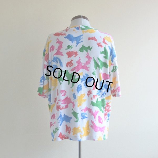 画像3: 1990s カラフル総柄Tシャツ　 実寸L 