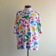 画像1: 1990s カラフル総柄Tシャツ　<br>実寸L<br> (1)