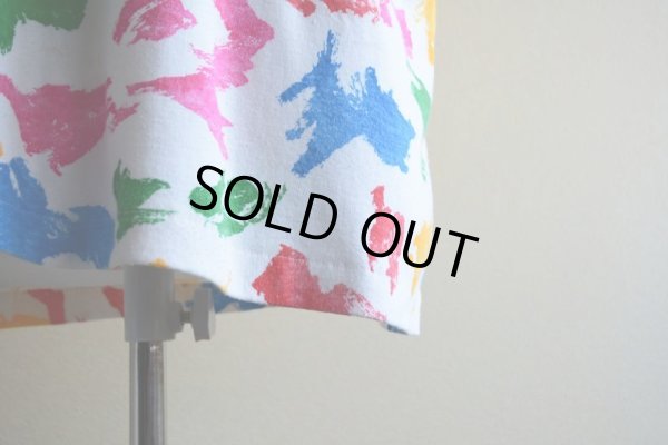 画像7: 1990s カラフル総柄Tシャツ　 実寸L 