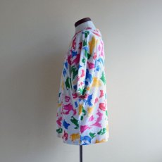 画像4: 1990s カラフル総柄Tシャツ　 実寸L  (4)