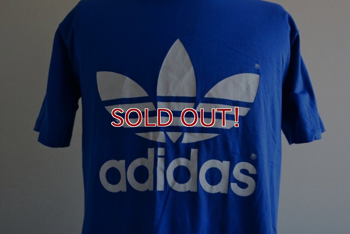 画像8: 1980s adidas トレフォイルTシャツ　 両面プリント　 表記L  (8)