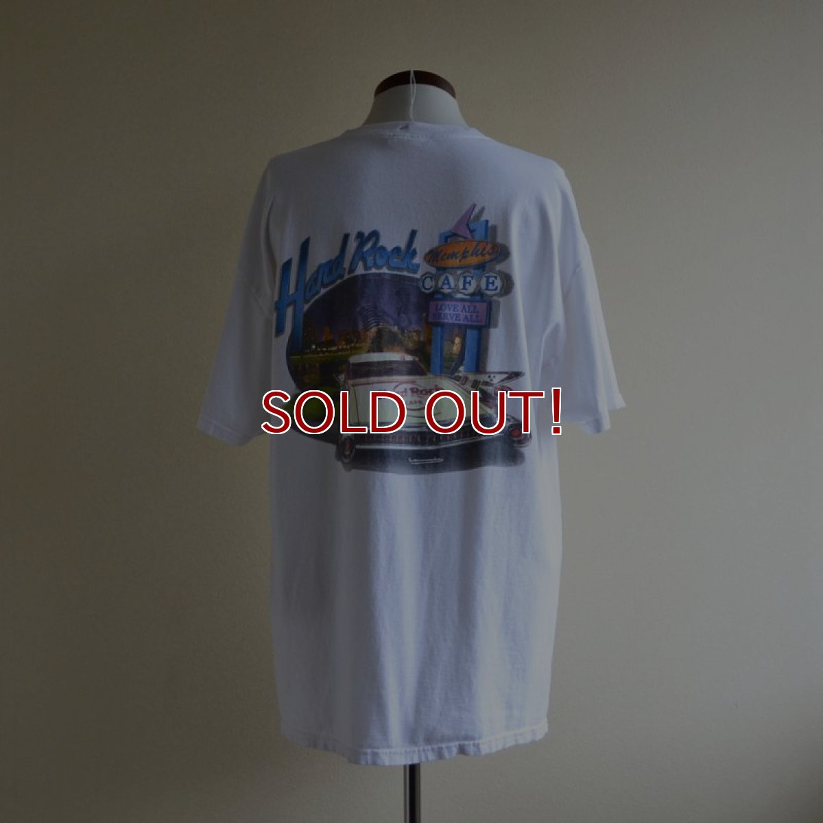 画像1: 2000s Hard Rock CAFE Tシャツ　 MEMPHIS　 表記L  (1)