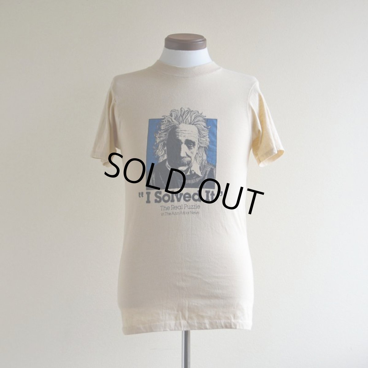 画像1: 1980s Albert Einstein プリントTシャツ　 表記M  (1)