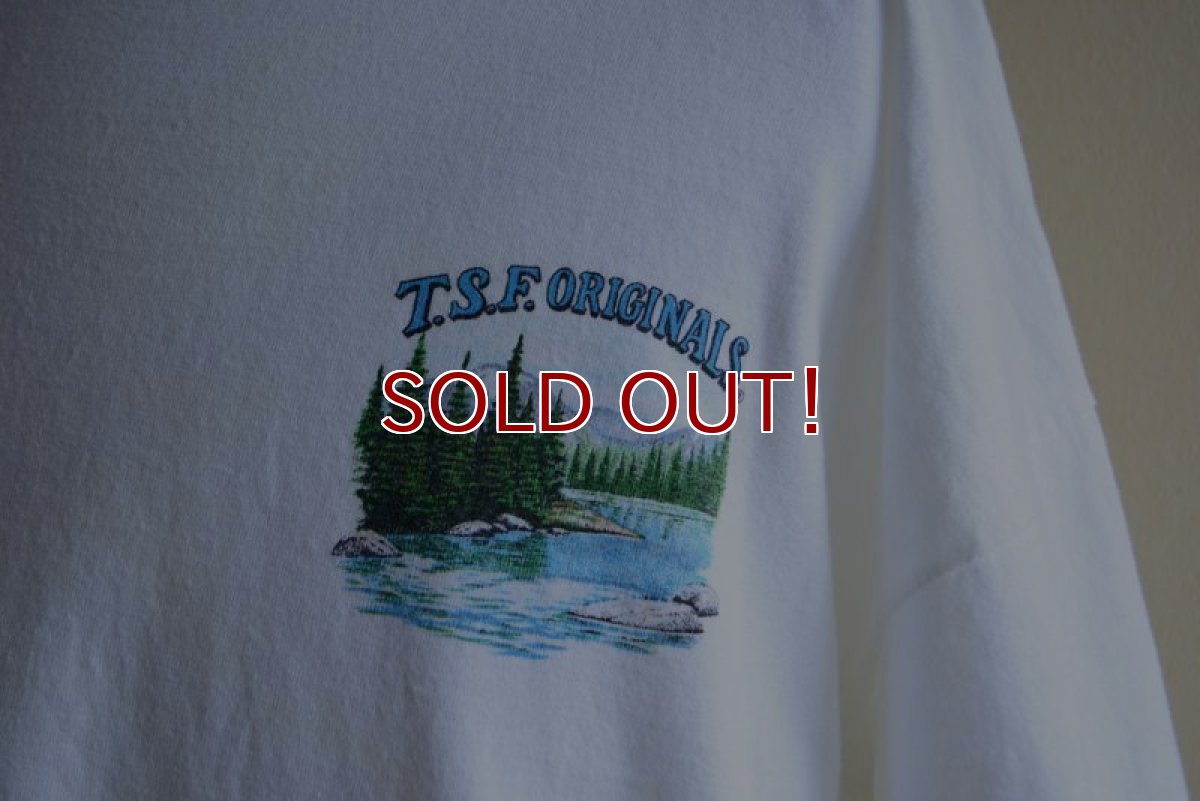 画像7: 1990s T.S.F. ORIGINALS ブラックバスTシャツ　 MADE IN USA　 表記XXL  (7)