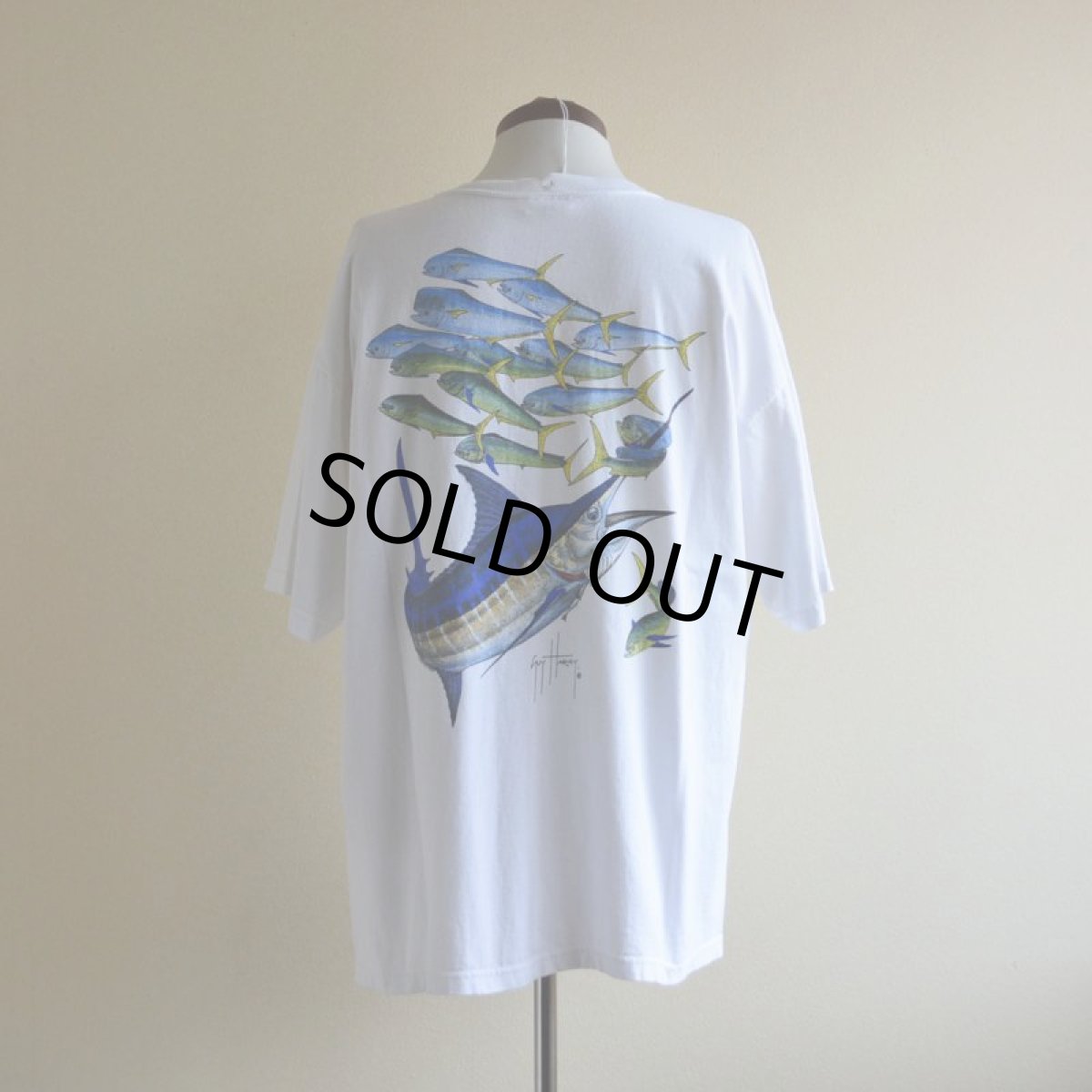 画像3: 1990s GUY HARVEY ポケットTシャツ　 MADE IN USA　 表記XL  (3)