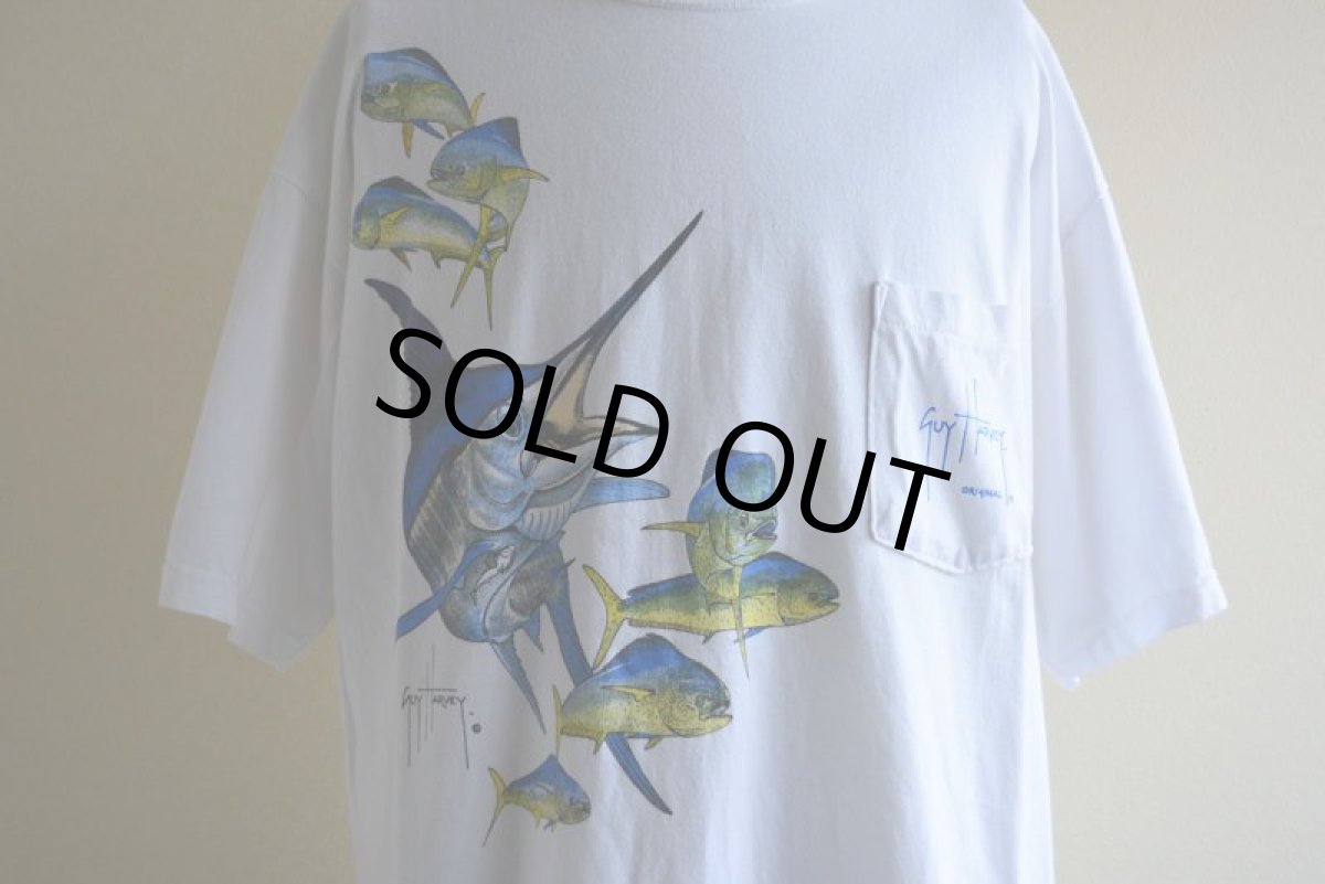画像7: 1990s GUY HARVEY ポケットTシャツ　 MADE IN USA　 表記XL  (7)