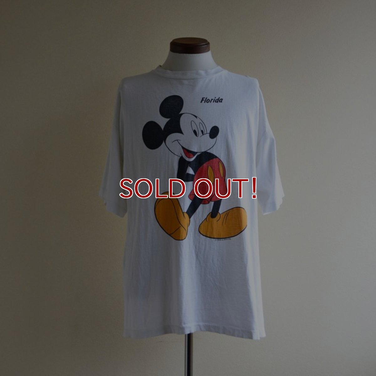 画像1: 1990s MICKEY MOUSE Tシャツ　 表記L  (1)