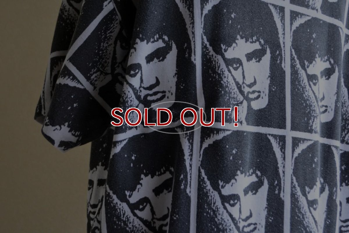 画像13: 1990s ELVIS PRESLEY 総柄プリントTシャツ　 実寸L  (13)