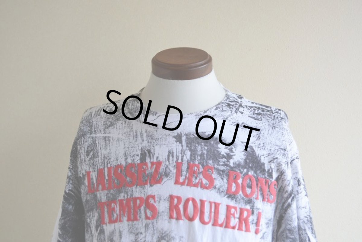 画像6: 1990s LAISSEZ LES BONS TEMPS ROULER 総柄プリントTシャツ　 MADE IN USA　 表記L  (6)