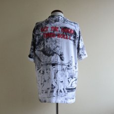 画像3: 1990s LAISSEZ LES BONS TEMPS ROULER 総柄プリントTシャツ　 MADE IN USA　 表記L  (3)