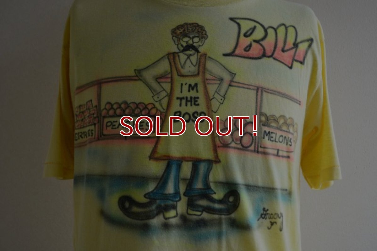 画像8: 1970s I'M THE BOSS ペイントTシャツ　 表記L  (8)