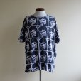 画像1: 1990s ELVIS PRESLEY 総柄プリントTシャツ　<br>実寸L<br> (1)