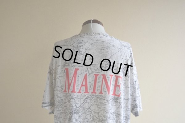 画像11: 1990s MAINE マップTシャツ　 表記L 
