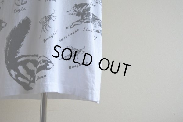 画像8: 1990s アニマルプリント 総柄Tシャツ　 MADE IN USA　 表記L 