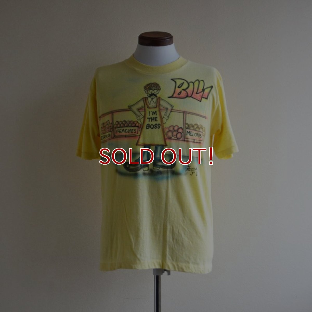 画像1: 1970s I'M THE BOSS ペイントTシャツ　 表記L  (1)