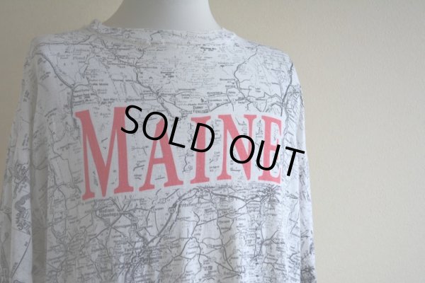画像7: 1990s MAINE マップTシャツ　 表記L 