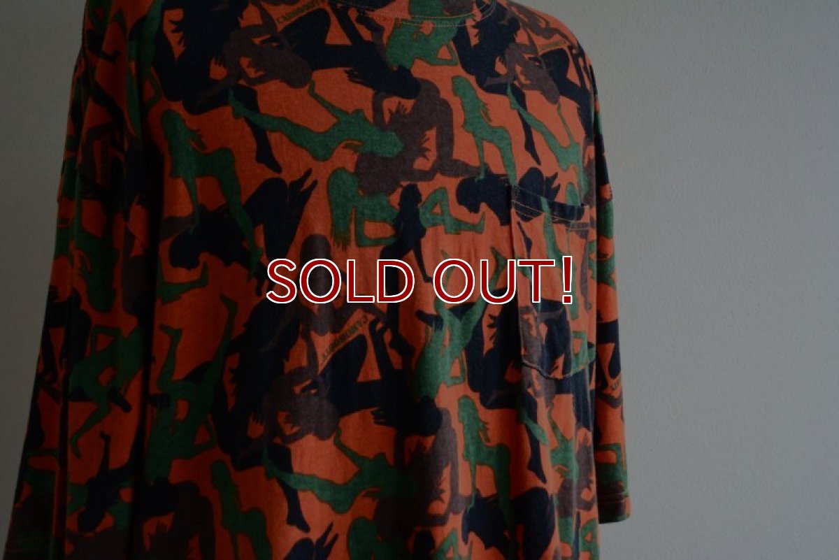 画像8: CAMOBOOTY ヌード柄カモフラポケットTシャツ　 実寸XL  (8)