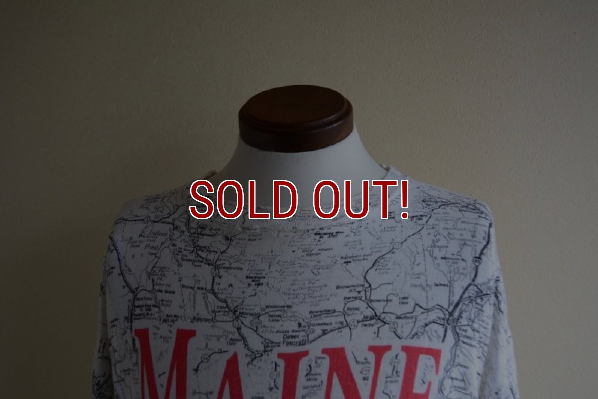 画像6: 1990s MAINE マップTシャツ　 表記L  (6)