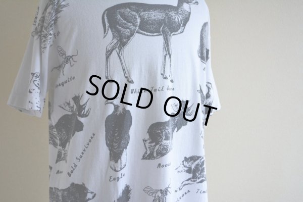 画像7: 1990s アニマルプリント 総柄Tシャツ　 MADE IN USA　 表記L 