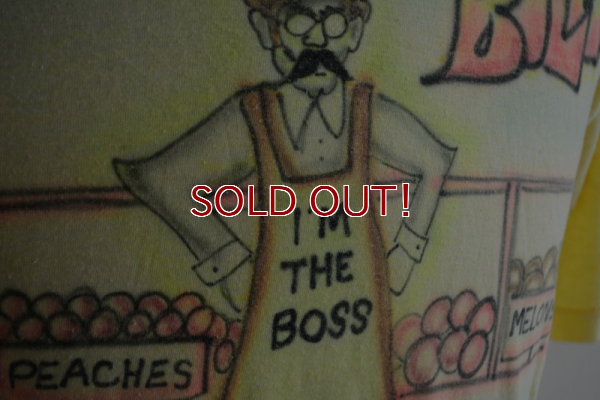 画像9: 1970s I'M THE BOSS ペイントTシャツ　 表記L  (9)