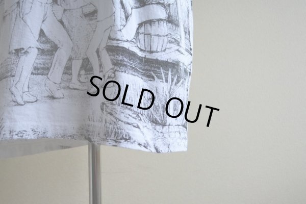 画像9: 1990s LAISSEZ LES BONS TEMPS ROULER 総柄プリントTシャツ　 MADE IN USA　 表記L 