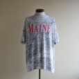 画像1: 1990s MAINE マップTシャツ　<br>表記L<br> (1)