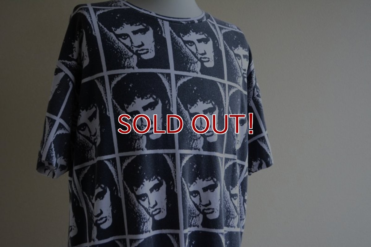 画像7: 1990s ELVIS PRESLEY 総柄プリントTシャツ　 実寸L  (7)