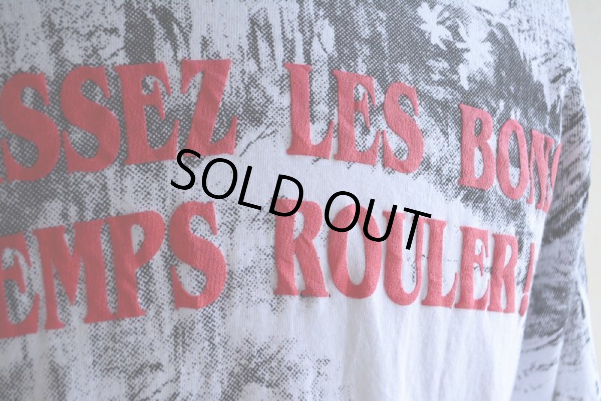 画像8: 1990s LAISSEZ LES BONS TEMPS ROULER 総柄プリントTシャツ　 MADE IN USA　 表記L  (8)