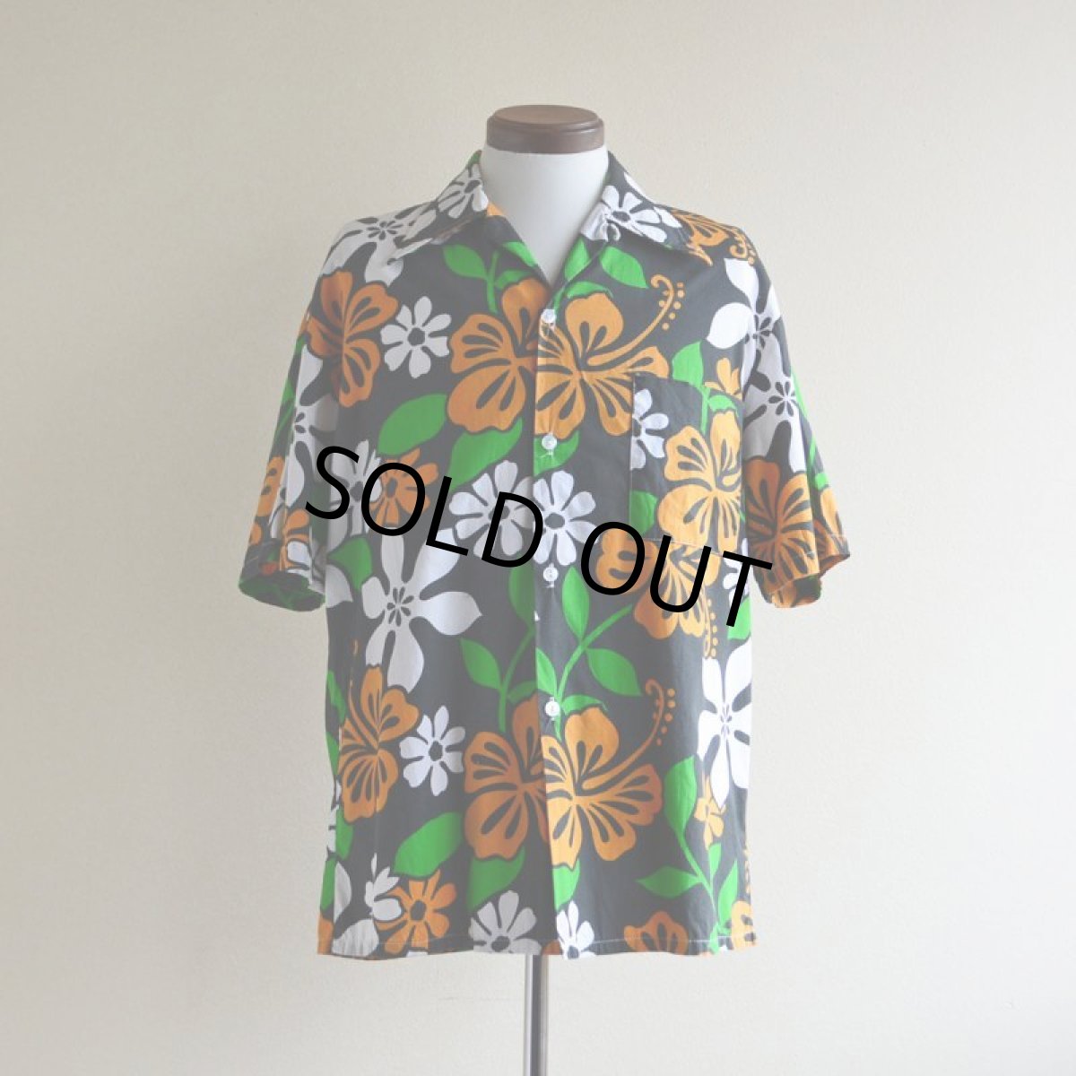 画像1: 1970s SEARS コットンアロハシャツ　 実寸ML  (1)