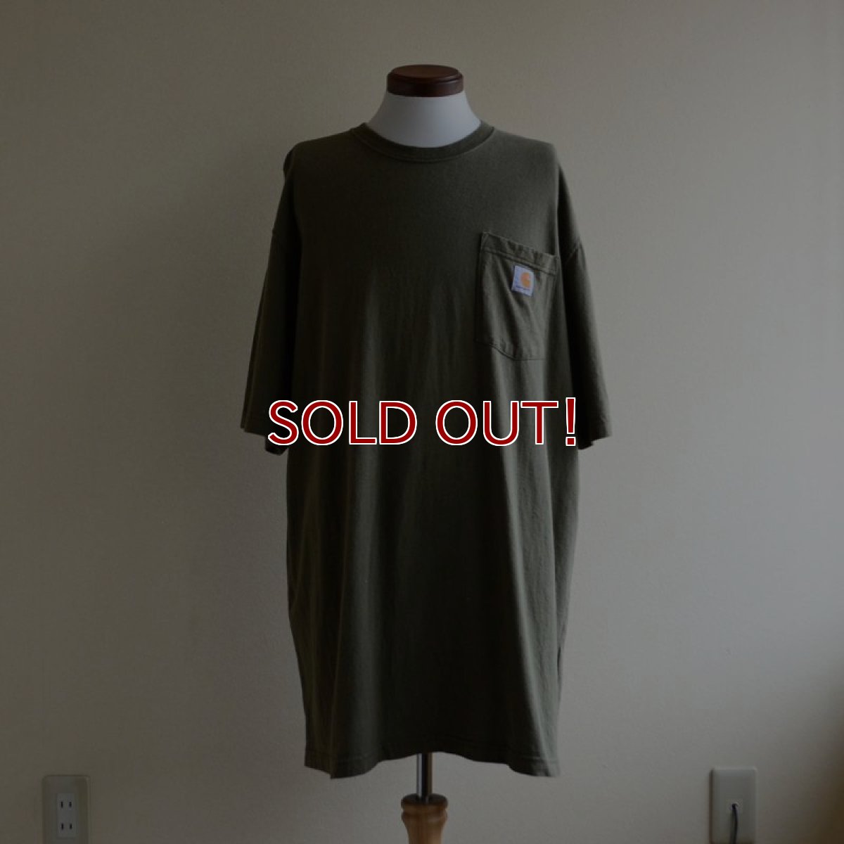 画像1: Carhartt ポケットTシャツ　 表記XL-TALL  (1)