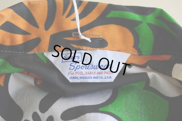 画像5: 1970s SEARS コットンアロハシャツ　 実寸ML 