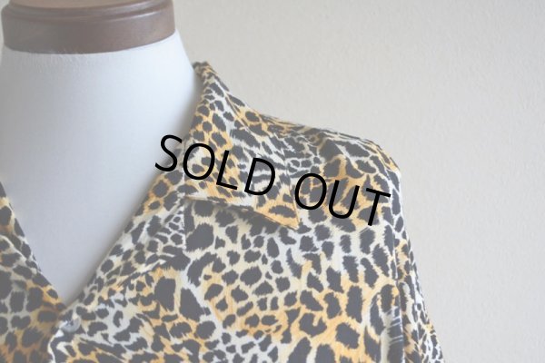 画像8: 1990s ヒョウ柄 レーヨンシャツ  表記XL