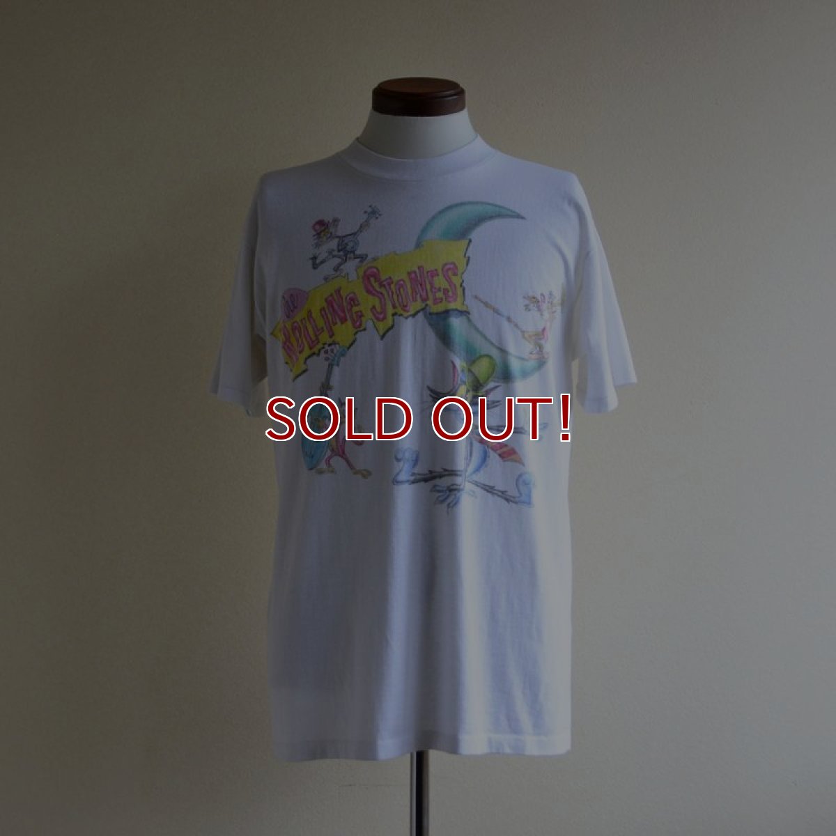 画像1: 1990s THE ROLLING STONES ペイントTシャツ　 表記L  (1)