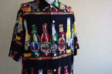画像8: 1990s ビール柄 コットンシャツ　 MADE IN USA　 表記L  (8)