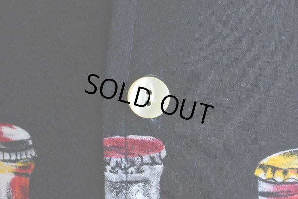 画像9: 1990s ビール柄 コットンシャツ  MADE IN USA  表記L