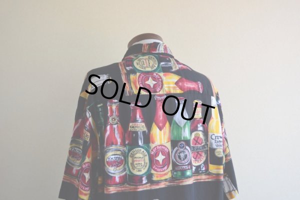 画像12: 1990s ビール柄 コットンシャツ  MADE IN USA  表記L