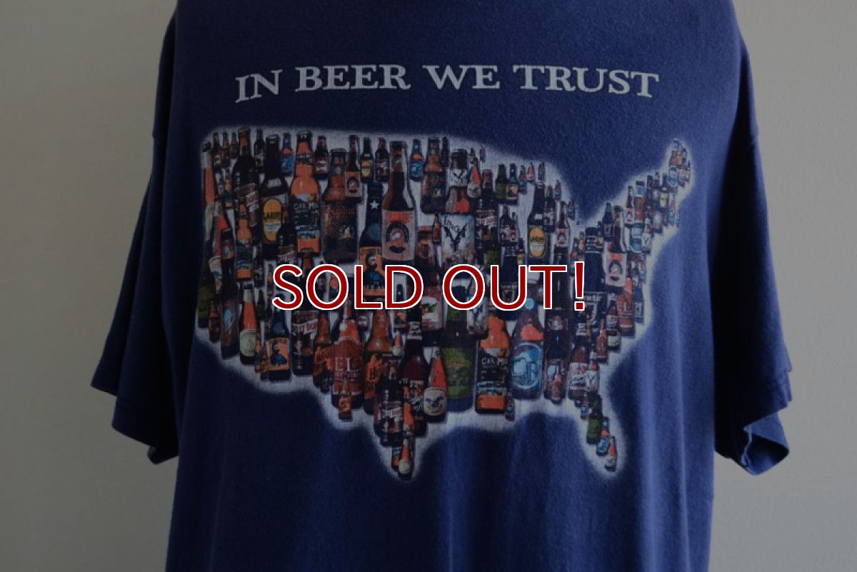 画像7: IN BEER WE TRUST プリントTシャツ　 表記L  (7)