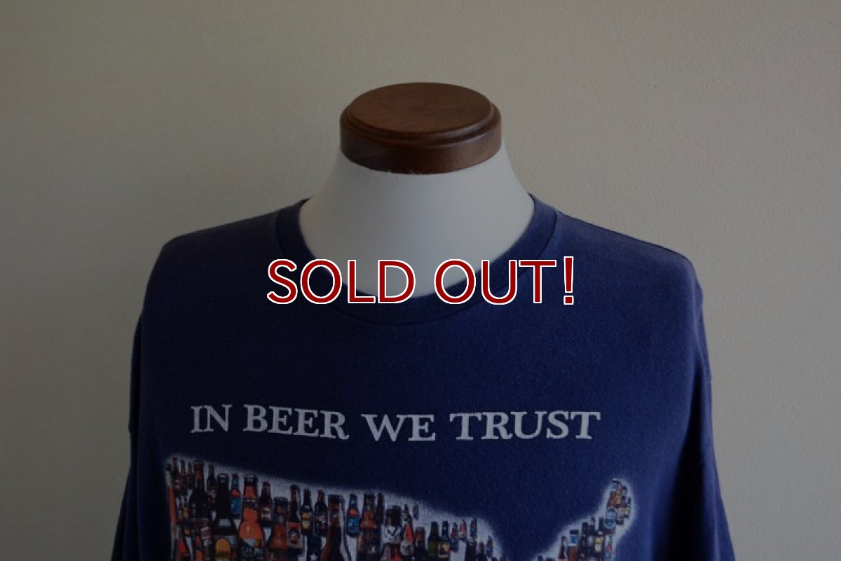画像6: IN BEER WE TRUST プリントTシャツ　 表記L  (6)
