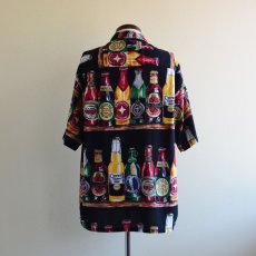 画像3: 1990s ビール柄 コットンシャツ　 MADE IN USA　 表記L  (3)