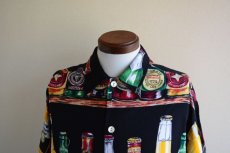 画像7: 1990s ビール柄 コットンシャツ　 MADE IN USA　 表記L  (7)