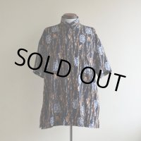 1990s HIGH SEAS フライフィッシング柄 コットンシャツ　 MADE IN USA　 表記L 