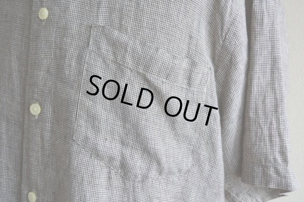 画像9: ORVIS マチ付き半袖リネンシャツ  表記L